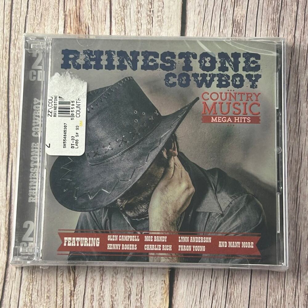 Rhinestone Cowboy Country Music Mega Hits CD 2-disc Glen Campbell Kenny Rogers
